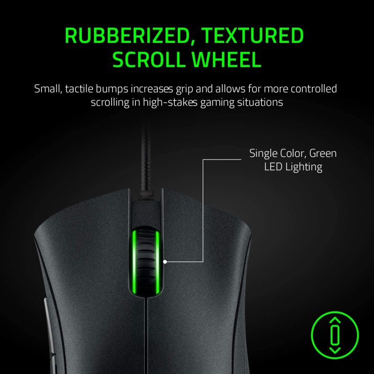 Razer Deathadder Essential 6400 DPI USB Ergonomic Gaming Mouse - Black — 5