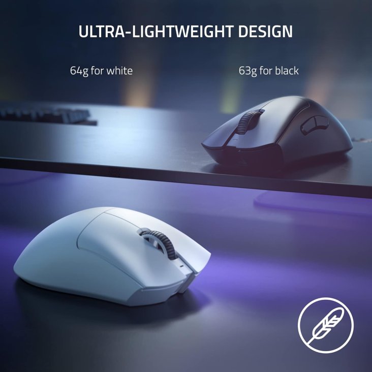 Razer DeathAdder V3 Pro 30K DPI USB-C/Wireless Ergonomic Esports Mouse - Black — 2