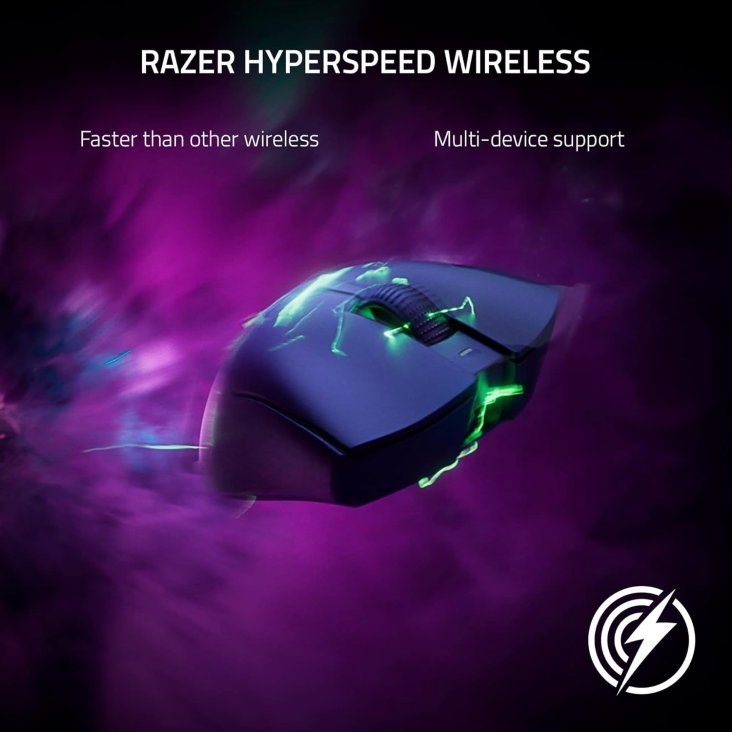 Razer DeathAdder V3 Pro 30K DPI USB-C/Wireless Ergonomic Esports Mouse - Black — 6