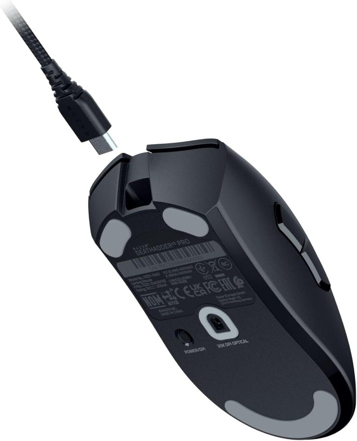 Razer DeathAdder V3 Pro 30K DPI USB-C/Wireless Ergonomic Esports Mouse - Black — 7
