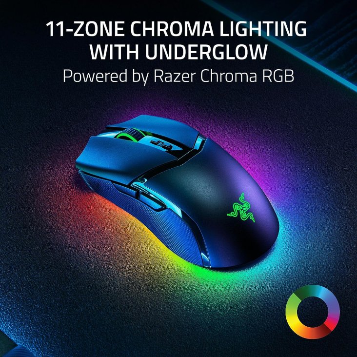 Razer Cobra Pro 30K DPI USB-C/Wireless RGB Gaming Mouse - Black — 3