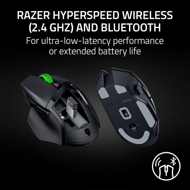 Razer Basilisk V3 X HyperSpeed 18K DPI Wireless Gaming Mouse — 3