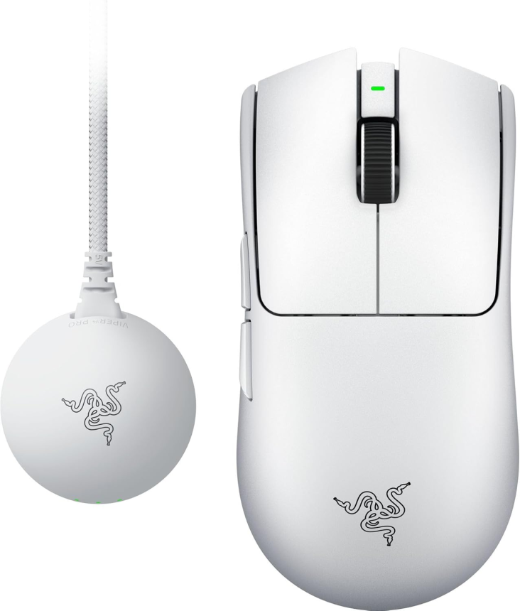 Razer Viper V4 Pro Wireless Esports Gaming Mouse - White- RZ01-05630200-R3G1