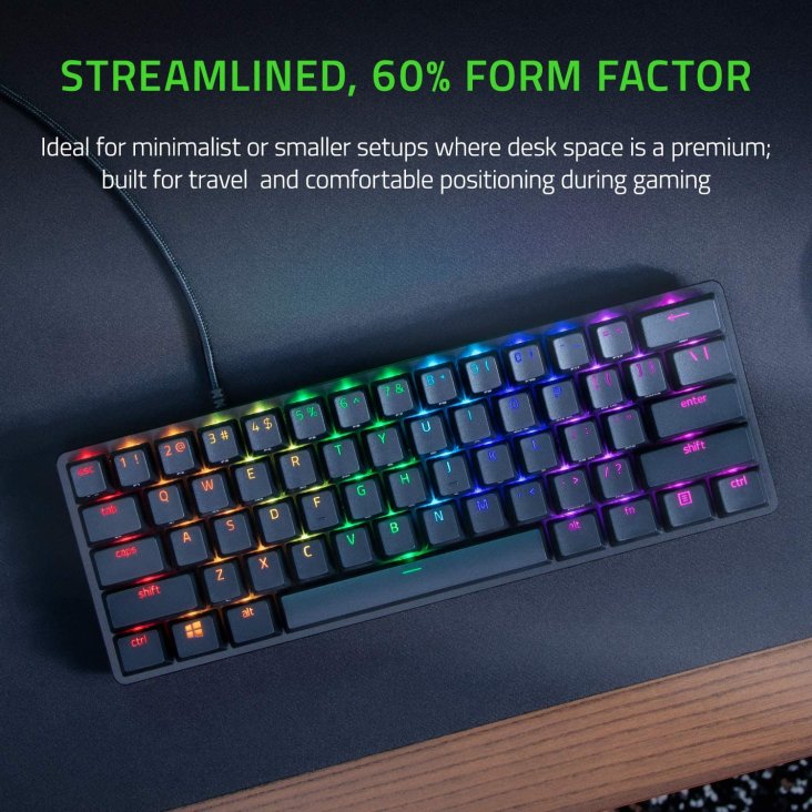 Razer Huntsman Mini Chroma RGB USB-C Optical Gaming Keyboard - Red Switches, Black — 2