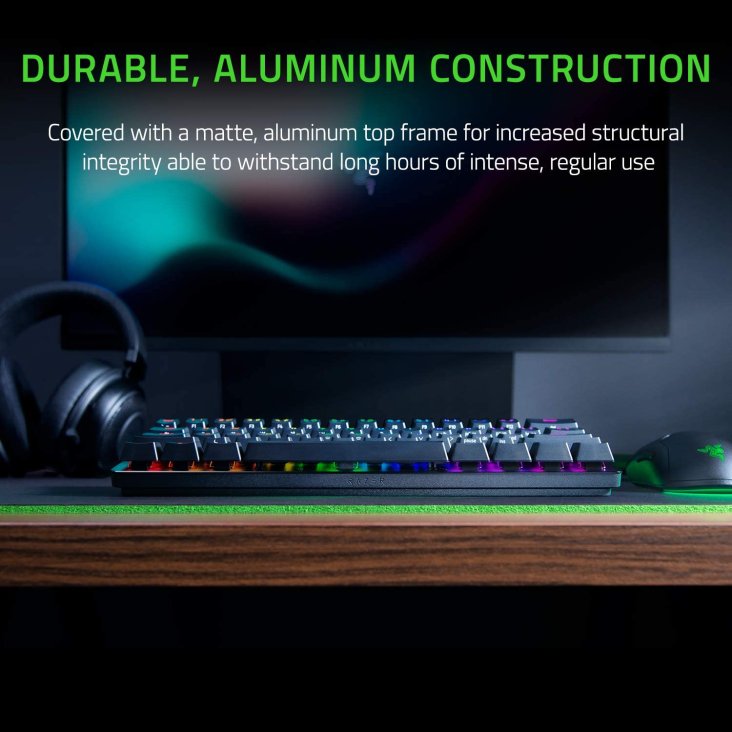 Razer Huntsman Mini Chroma RGB USB-C Optical Gaming Keyboard - Red Switches, Black — 5