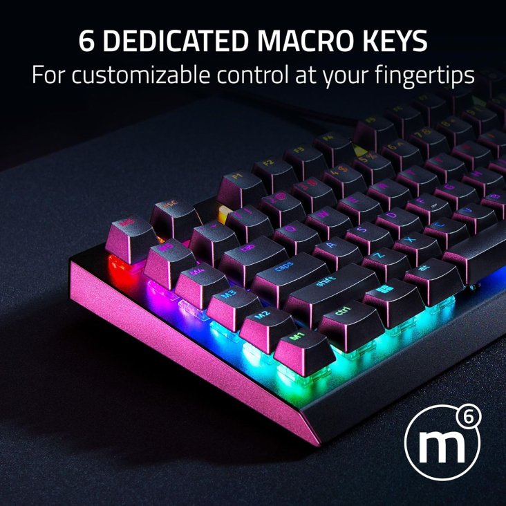 Razer BlackWidow V4 X USB Chroma RGB Eng/Ara Mechanical Gaming Keyboard - Green Switches — 3