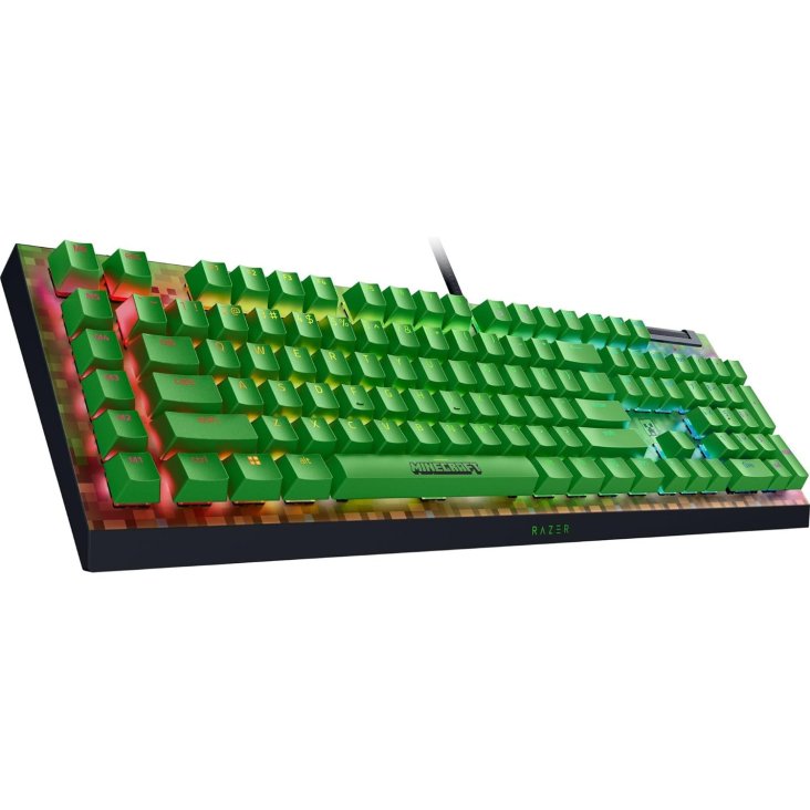 Razer Blackwidow V4 X Minecraft Edition Wired RGB Mechanical Gaming Keyboard - Green Switches, Eng (US Layout) — 9