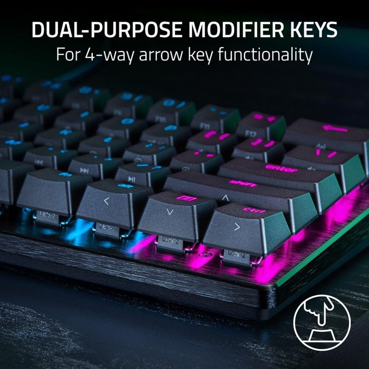 Razer Huntsman V3 Pro Mini 60% Chroma RGB USB-C Gaming Keyboard - Analog-Optical Switches, Black — 7