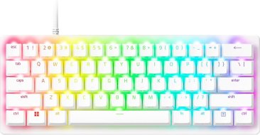 Razer Huntsman V3 Pro Mini 60% Chroma RGB USB-C Gaming Keyboard - Analog-Optical Switches, White