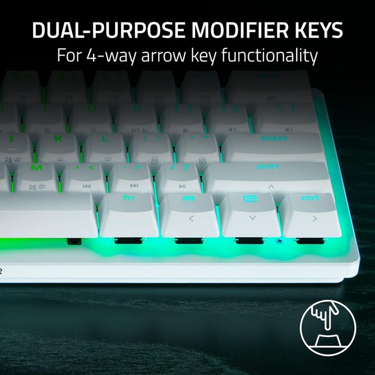 Razer Huntsman V3 Pro Mini 60% Chroma RGB USB-C Gaming Keyboard - Analog-Optical Switches, White — 8