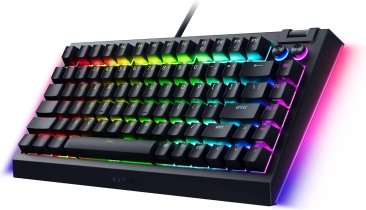 Razer BlackWidow V4 75% Chroma RGB USB-C Mechanical Gaming Keyboard - Orange Switches, Black — 9