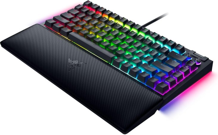 Razer BlackWidow V4 75% Chroma RGB USB-C Mechanical Gaming Keyboard - Orange Switches, Black — 10