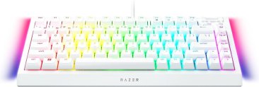 Razer BlackWidow V4 75% Chroma RGB USB-C Mechanical Gaming Keyboard - Orange Switches, White — 8