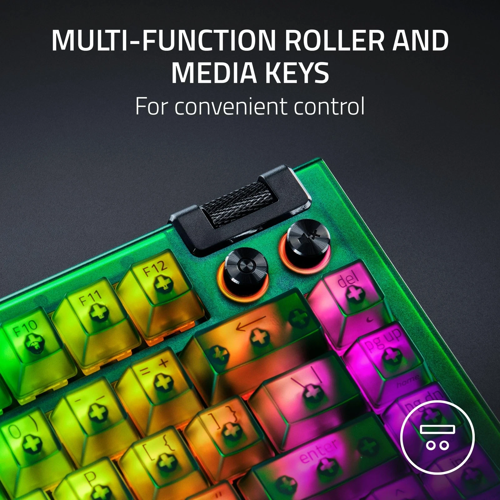 Razer BlackWidow V4 75% Mechanical Gaming Keyboard - Green - RZ03-05003300-R3M1 — 5