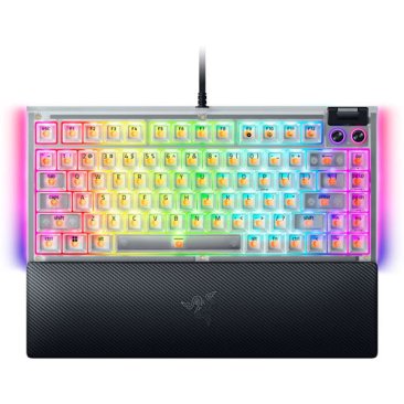 Razer BlackWidow V4 75% Mechanical Gaming Keyboard - Phantom White Edition