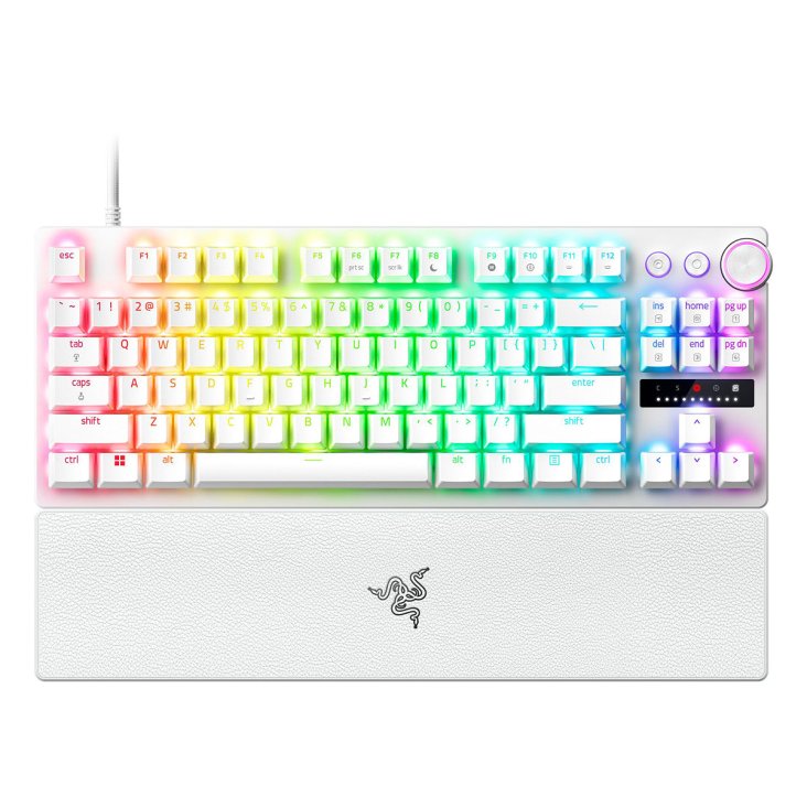 Razer Huntsman V3 Pro Tenkeyless Analog Optical E-sports Gaming Keyboard - White - RZ03-05521000-R3M1