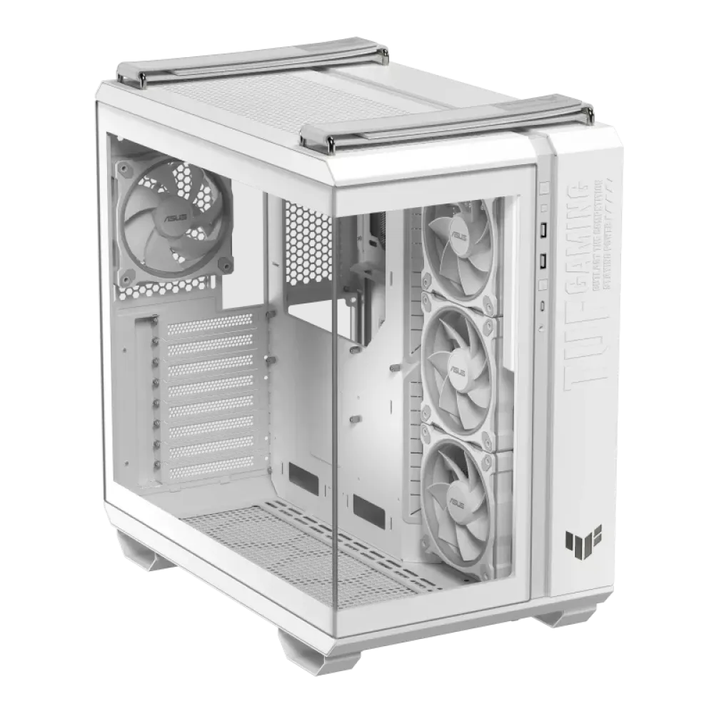 Asus TUF Gaming GT502 Horizon Tempered Glass Dual-chamber ATX Gaming Case - White - 90DC0093-B19010