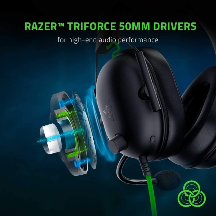 Razer BlackShark V2 X Esports Gaming Headset – Flexible Mic, 3.5mm Jack, Black — 2