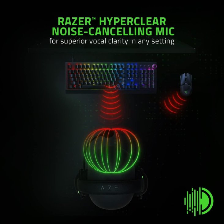 Razer BlackShark V2 X Esports Gaming Headset – Flexible Mic, 3.5mm Jack, Black — 3