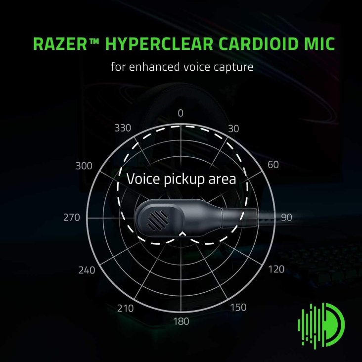 Razer BlackShark V2 X Esports Gaming Headset – Flexible Mic, 3.5mm Jack, Black — 4