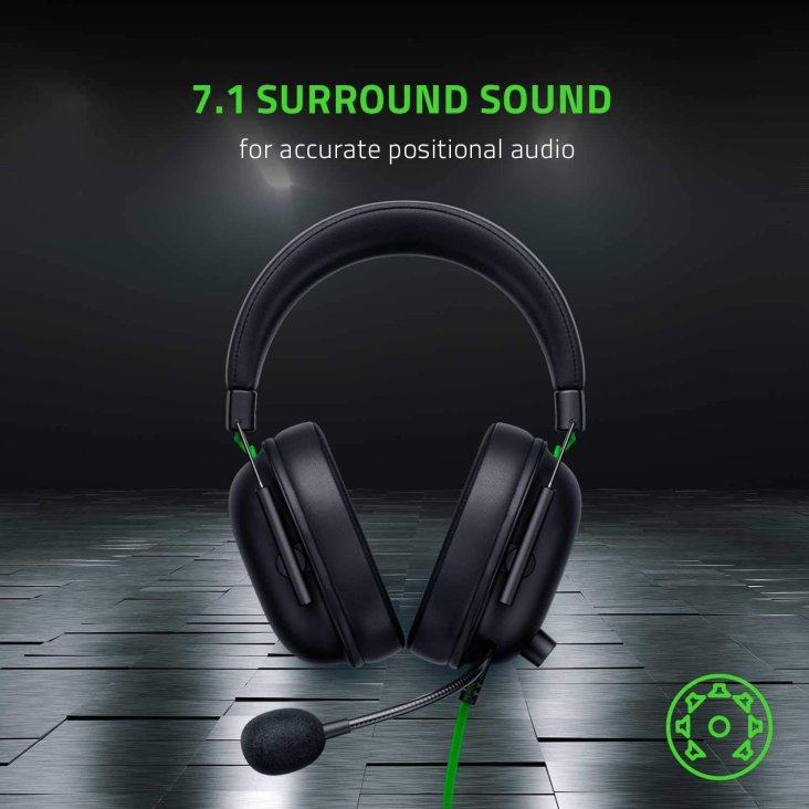 Razer BlackShark V2 X Esports Gaming Headset – Flexible Mic, 3.5mm Jack, Black — 7