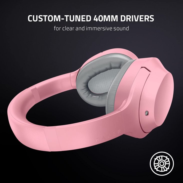 Razer Opus X Gaming Headset - Built-in Mic, Bluetooth, Quartz Pink — 5
