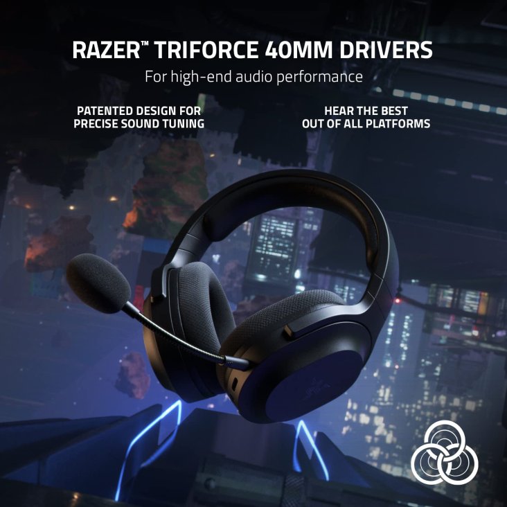 RAZER Barracuda X Edition Gaming Headset - Detachable Mic, Wireless, Black — 4