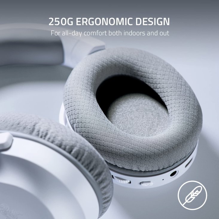 RAZER Barracuda X Edition Gaming Headset - Detachable Mic, Wireless, Mercury White — 3