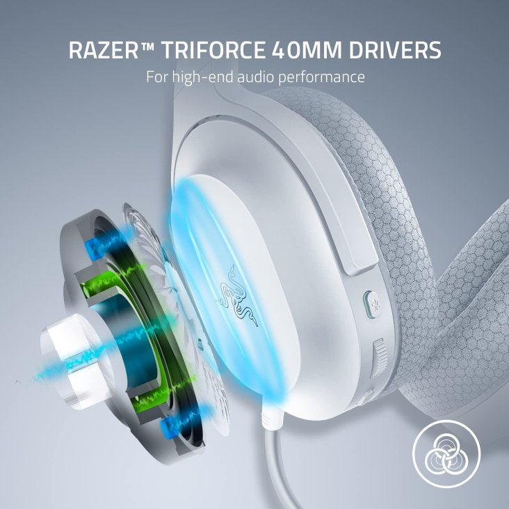 RAZER Barracuda X Edition Gaming Headset - Detachable Mic, Wireless, Mercury White — 4