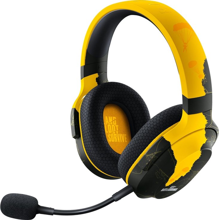 Razer Barracuda X PUBG Edition Gaming Headset - Detachable Mic, 2.4GHz Wireless/Bluetooth