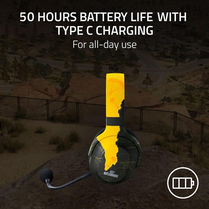 Razer Barracuda X PUBG Edition Gaming Headset - Detachable Mic, 2.4GHz Wireless/Bluetooth — 7