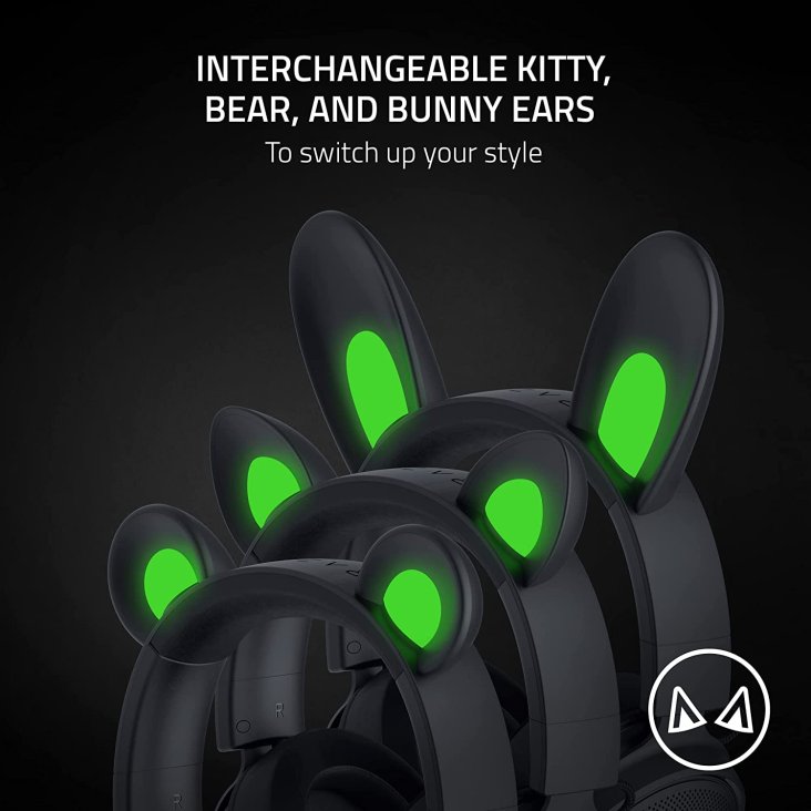 Razer Kraken Kitty V2 Pro Chroma RGB Streaming Headset - Detachable Mic, USB, Black — 2