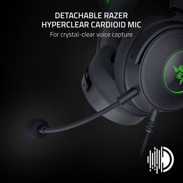 Razer Kraken Kitty V2 Pro Chroma RGB Streaming Headset - Detachable Mic, USB, Black — 4