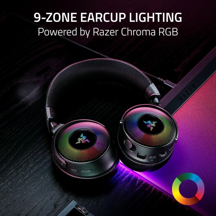Razer Kraken V4 Pro Gaming Headset - Retractable Mic, Wireless, Black — 8