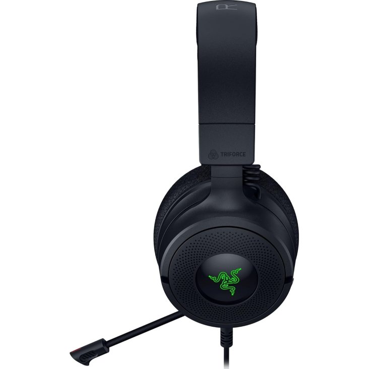 Razer Kraken V4 X Gaming Headset - Retractable Mic, USB-C Wired (USB-A Adapter), Black — 9