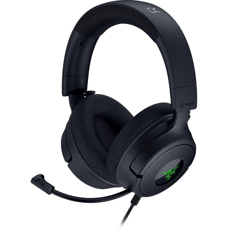 Razer Kraken V4 X Gaming Headset - Retractable Mic, USB-C Wired (USB-A Adapter), Black — 10