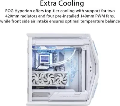 Asus Hyperion GR701 Full-Tower Gaming Case - White - 90DC00F3-B39000 — 3
