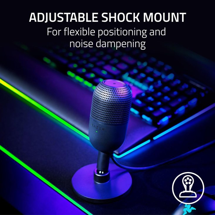 Razer Seiren V3 Mini USB Portable Condenser Microphone - Black - RZ19-05050100-R3M1 — 5