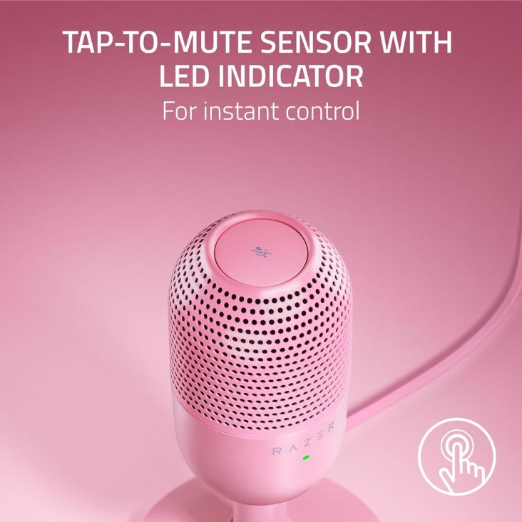 Razer Seiren V3 Mini USB Portable Condenser Microphone - Quartz - RZ19-05050200-R3M1 — 3