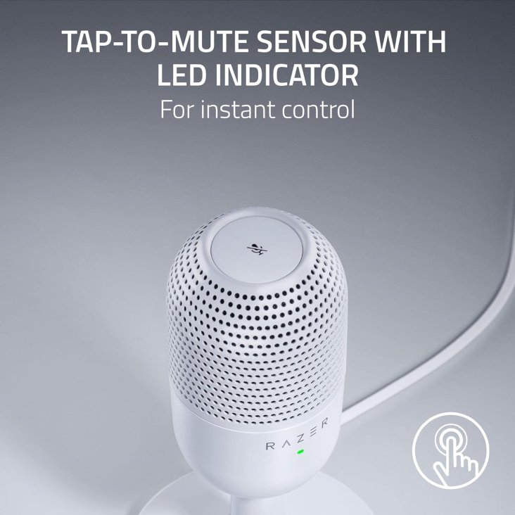 Razer Seiren V3 Mini USB Portable Condenser Microphone - White - RZ19-05050300-R3M1 — 3