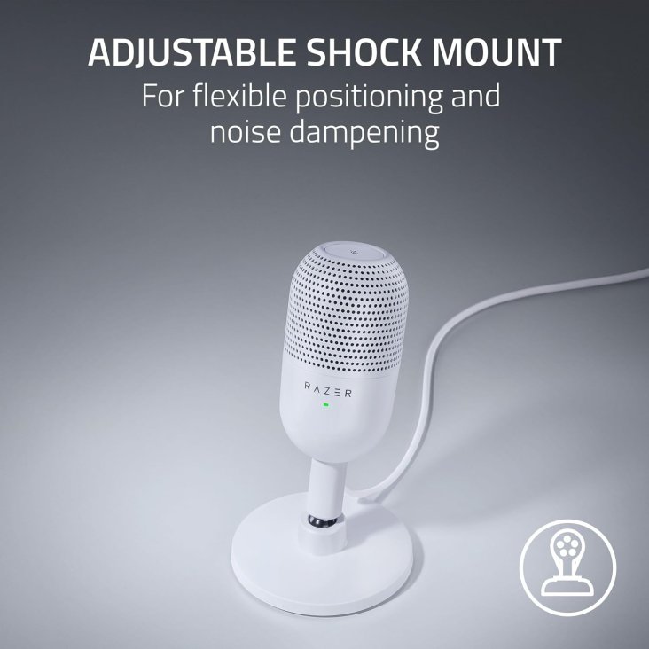 Razer Seiren V3 Mini USB Portable Condenser Microphone - White - RZ19-05050300-R3M1 — 4