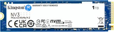 Kingston NV3 1TB M.2 2280 NVMe SSD | PCIe 4.0 Gen 4x4 | Up to 6000 MB/s - SNV3S/1000G