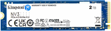 Kingston NV3 2TB M.2 2280 NVMe SSD | PCIe 4.0 Gen 4x4 | Up to 6000 MB/s - SNV3S/2000G