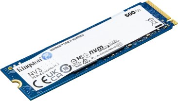Kingston NV3 500GB M.2 2280 NVMe SSD, PCIe 4.0 Gen 4x4, Up to 5000 MB/s - SNV3S/500G — 2