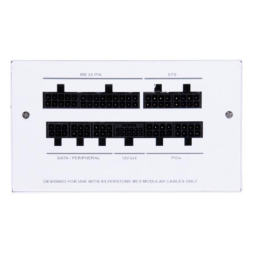 SilverStone Technology DA750R Gold 80 Plus Gold 750W ATX 3.0 & PCIe 5.0 Power Supply - White - SST-DA750R-GMA-WWW — 2