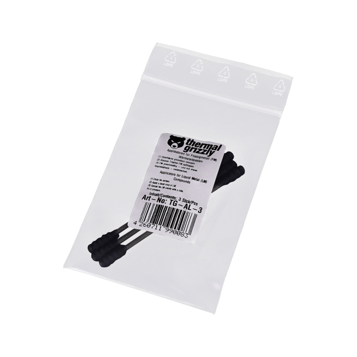 Thermal Grizzly Liquid Metal Thermal Paste Applicator - 3 Pieces - TG-AL-3 — 3