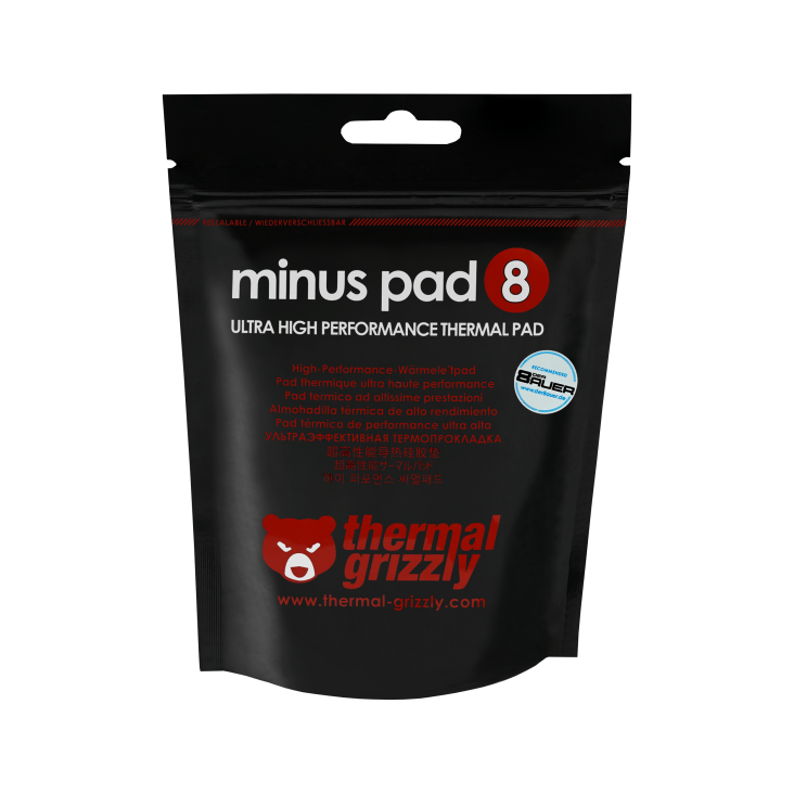 Thermal Grizzly Minus Pad 8 - 120x20x0.5mm Thermal Pad - 2 Pieces - TG-MP8-120-20-05-2R — 4