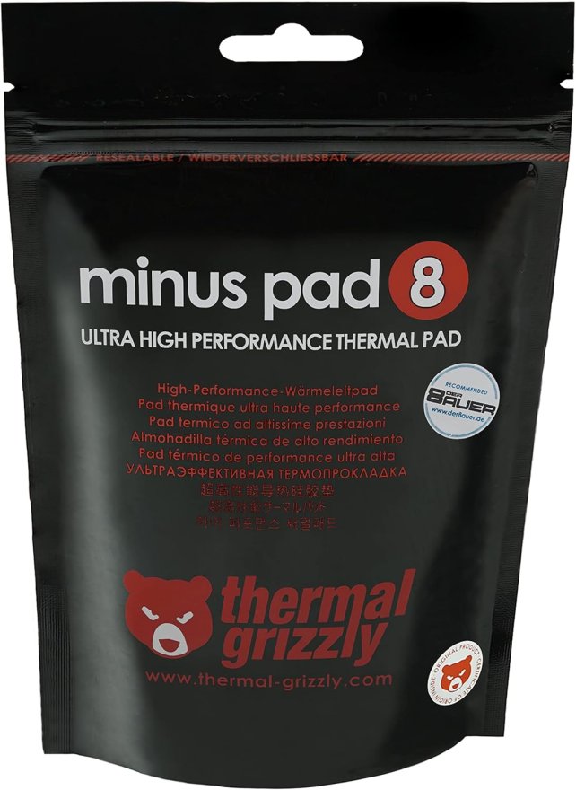 Thermal Grizzly Minus Pad 8 - 120x20x1mm Thermal Pad - 2 Pieces - TG-MP8-120-20-10-2R — 5