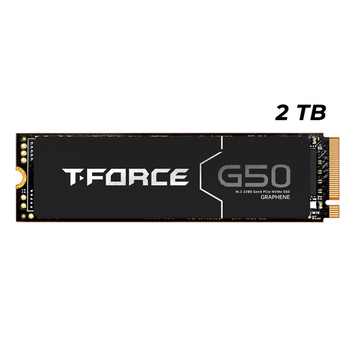 Team Group T-FORCE GA PRO M.2 2280 2TB PCIe Gen5.0x4 with DRAM CACHE with NVMe 3D NAND Internal Solid State Drive - TM8FFJ002T0C129