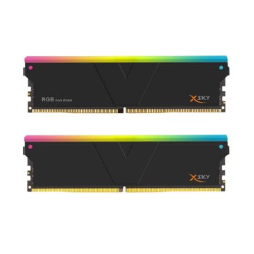 V-Color (1+1) Manta XSky RGB 16GB (1x16GB) DDR5 C30 6000MHz Single Channel Kit - Black — 2
